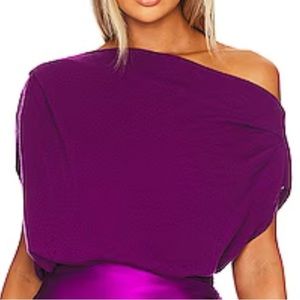 The Sei - ASYMMETRICAL DRAPE SWEATER IN ACAI - XS